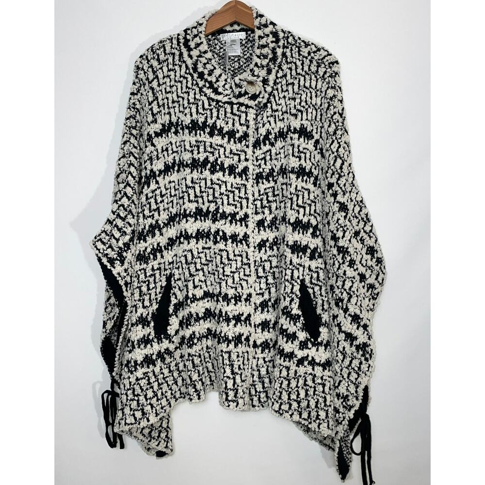 Solitaire By Ravi Khosla Sweater Cape -‎ Size L - New without Tag